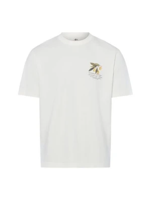 Nils Sundström Koszulka męska Mężczyźni Bawełna biały,