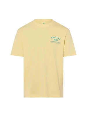 Nils Sundström Koszulka męska Mężczyźni Bawełna (100%) biały jednolity,