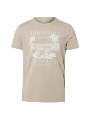 Nils Sundström Koszulka męska Mężczyźni Bawełna (100%) brązowy nadruk,