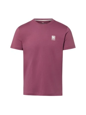 Nils Sundström Koszulka męska Mężczyźni Bawełna (100%) lila jednolity,