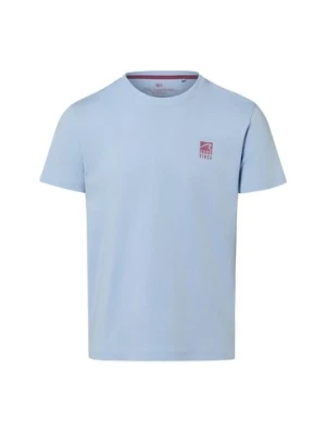 Nils Sundström Koszulka męska Mężczyźni Bawełna (100%) niebieski jednolity,