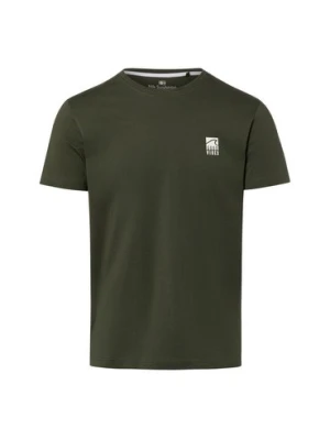 Nils Sundström Koszulka męska Mężczyźni Bawełna (100%) zielony jednolity,
