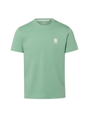 Nils Sundström Koszulka męska Mężczyźni Bawełna (100%) zielony jednolity,