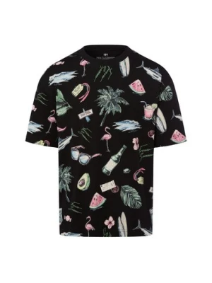 Nils Sundström Koszulka męska Mężczyźni Bawełna czarny|wielokolorowy nadruk,
