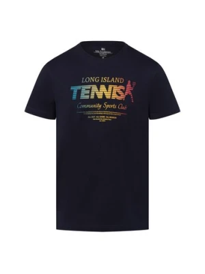 Nils Sundström Koszulka męska Mężczyźni Bawełna niebieski nadruk,