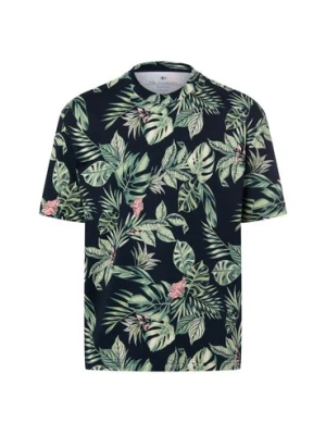 Nils Sundström Koszulka męska Mężczyźni Bawełna niebieski|zielony|wielokolorowy wzorzysty,