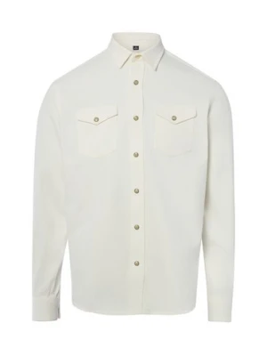 Nils Sundström Męska koszula dżinsowa Mężczyźni Regular Fit Bawełna (100%) biały jednolity,