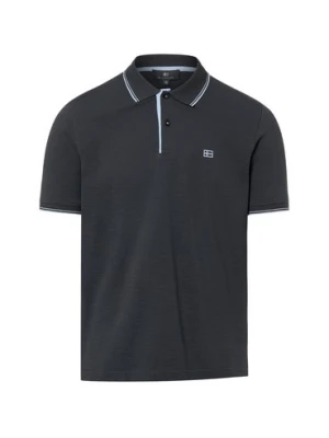 Nils Sundström Męska koszulka polo Mężczyźni Bawełna (100%) szary jednolity,