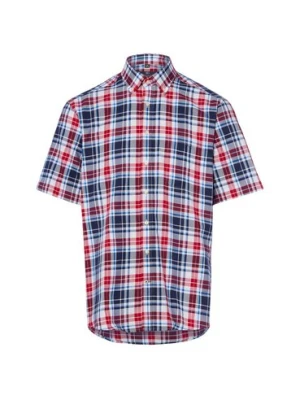 Nils Sundström Męska koszulka rekreacyjna z krótkim rękawem Mężczyźni Regular Fit Bawełna (100%) czerwony,