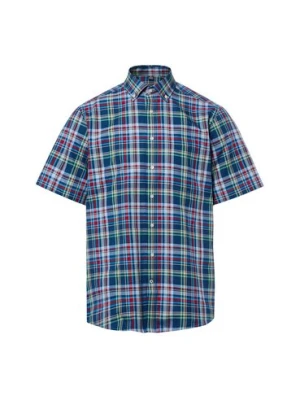 Nils Sundström Męska koszulka rekreacyjna z krótkim rękawem Mężczyźni Regular Fit Bawełna (100%) niebieski,