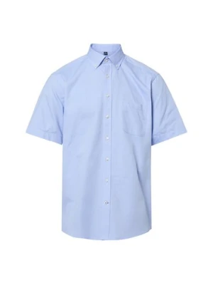 Nils Sundström Męska koszulka z krótkim rękawem Mężczyźni Regular Fit Bawełna (100%) niebieski,