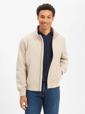 Nils Sundström Męska kurtka przejściowa Mężczyźni beżowy jednolity,