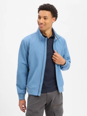 Nils Sundström Męska kurtka przejściowa Mężczyźni niebieski jednolity,