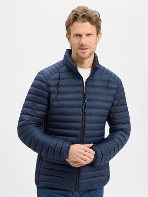 Nils Sundström Pikowana kurtka męska - Fudo Mężczyźni niebieski jednolity,