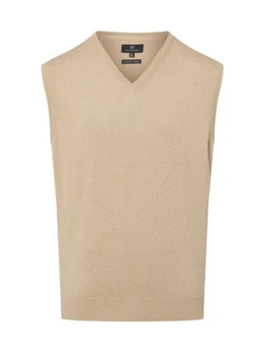 Nils Sundström Sweter damski z dzianiny Kobiety Bawełna beżowy jednolity,