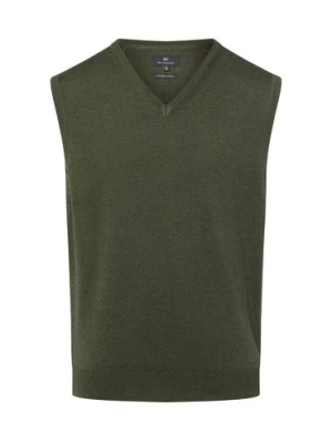 Nils Sundström Sweter damski z dzianiny Kobiety Bawełna zielony jednolity,