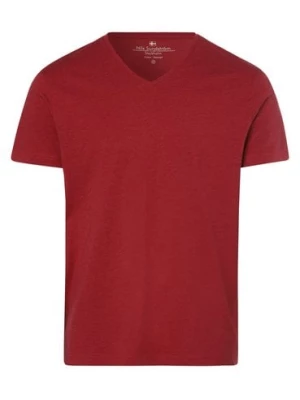 Nils Sundström T-shirt męski Mężczyźni Dżersej czerwony marmurkowy,