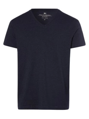 Nils Sundström T-shirt męski Mężczyźni Dżersej niebieski marmurkowy,