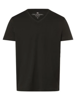 Nils Sundström T-shirt męski Mężczyźni Dżersej szary|czarny jednolity,