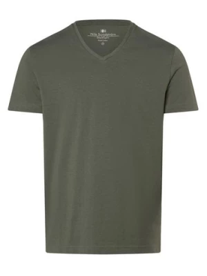 Nils Sundström T-shirt męski Mężczyźni Dżersej zielony jednolity,
