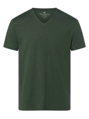 Nils Sundström T-shirt męski Mężczyźni Dżersej zielony marmurkowy,