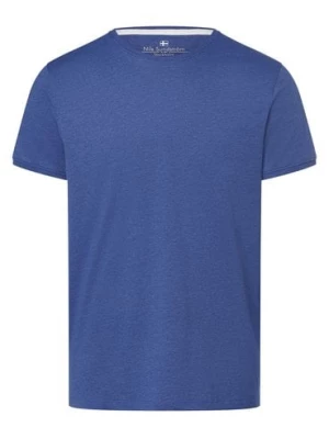 Nils Sundström T-shirt męski Mężczyźni niebieski marmurkowy,