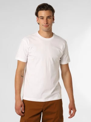 Nils Sundström T-shirty pakowane po 2 szt. Mężczyźni Bawełna biały jednolity,