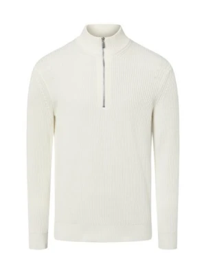 Nils Sundström Troyer męski Mężczyźni Bawełna biały jednolity,