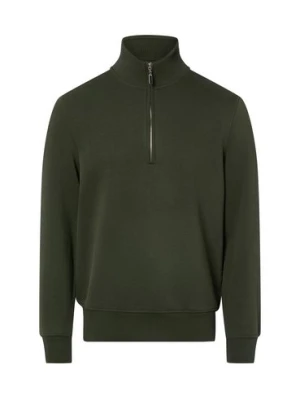 Nils Sundström Troyer męski Mężczyźni Bawełna zielony jednolity,