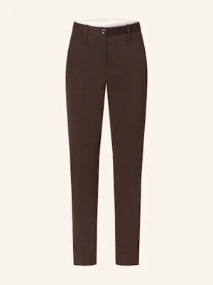 Nine:Inthe:Morning Chinosy Breezy Z Aksamitu braun