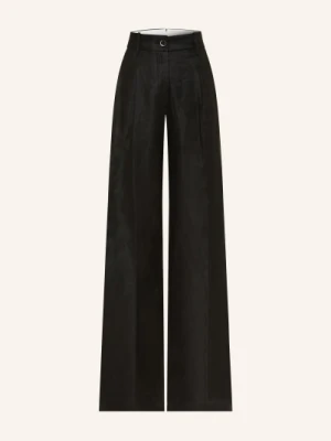 Nine:Inthe:Morning Spodnie Marlene Petra Z Lnu schwarz