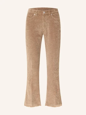 Nine:Inthe:Morning Spodnie Sztruksowe 7/8 Easy Kick beige