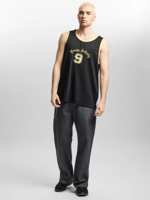 Nine tank top regular męski czarny Klasyk