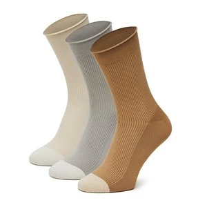 NINE WEST BR_NW_01_Z_SS25 (3 PACK) white Szary jasny