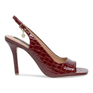 NINE WEST FF-1065 Czerwony