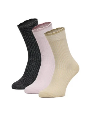 Nine West Skarpety długie CEO_AS_NW_07_W_AW25 (3 PACK) mix Różowy