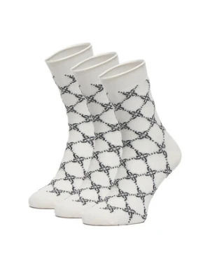 Nine West Skarpety długie CEO_BR_NW_Silver_01_Z_AW25 (3 PACK) Czarny