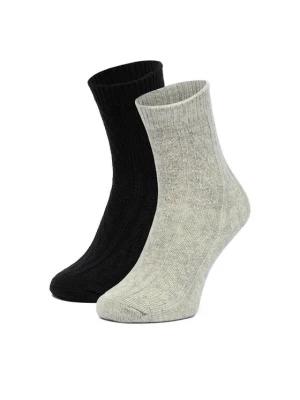 Nine West Skarpety długie CEO_LA_NW_17637_W_AW25 (2-PACK) Czarny