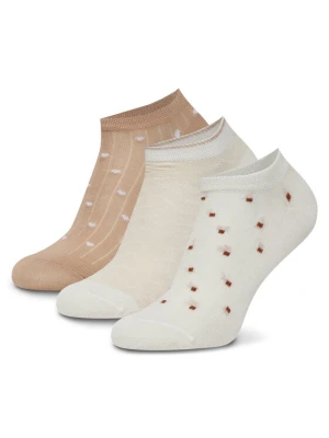 Nine West Skarpety krótkie KR_NW_FRESITA_Z_SS25 (3 PACK) Beżowy