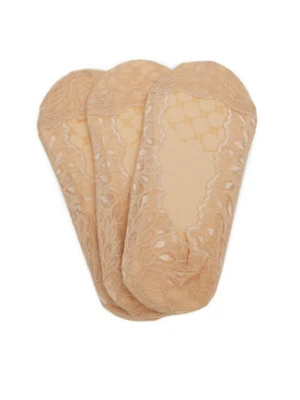 Nine West Skarpety LA_NW_4WB_004_SS25 (3-PACK) Beżowy