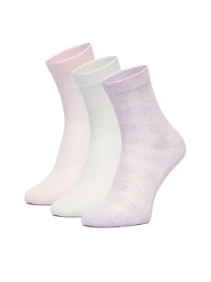 Nine West Zestaw 3 par niskich skarpet unisex CEO_BR_NW_25079_W_AW25 (3 PACK) Różowy
