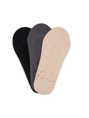 Nine West Zestaw 3 par stopek damskich LA_NW_4WB_009_SS25 (3-PACK) BKACK/MIX Kolorowy