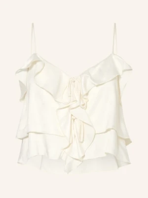 Ninety-9 Top Romantic Z Falbanami weiss