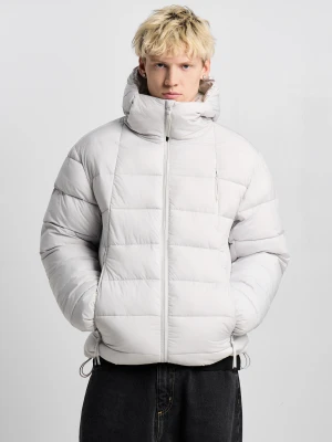 Ninja Puffer kurtka puchowa regular męska szara PROSTO.
