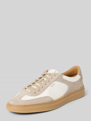 Niski krój Sneakersy z Naturalna skóra bydlęca Model 'KIERAN_TENN' Boss