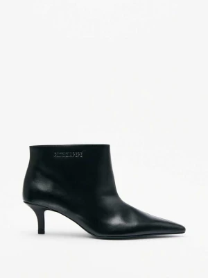 Niskie botki Minimal Shape ze skóry PATRIZIA PEPE