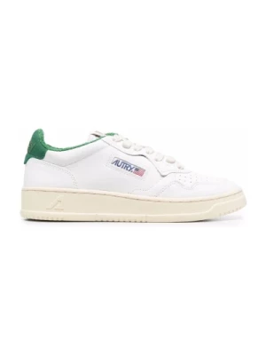 Niskie Damskie Białe/Zielone Sneakersy Autry