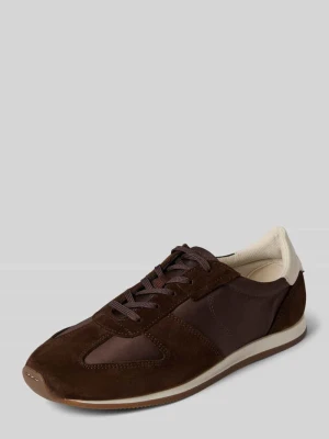 Niskie sneakersy z mieszanki skóry bydlęcej i tkaniny model 'YASMIN' Vagabond