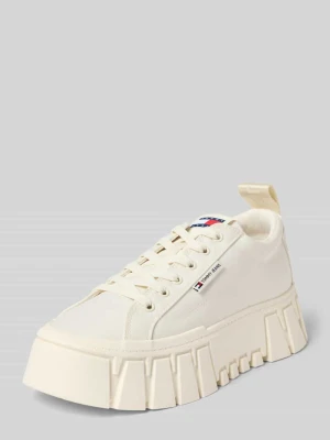 Niskie sneakersy z prawdziwej skóry model 'FLATFORM CHUNKY SNEAK' Tommy Jeans