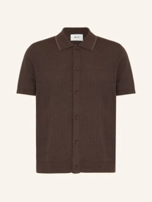 Nn.07 Bluzka Z Dzianiny Nalo Regular Fit braun